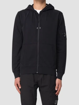 C.P. COMPANY Czarna męska bluza Hooded Open, Rozmiar XXL