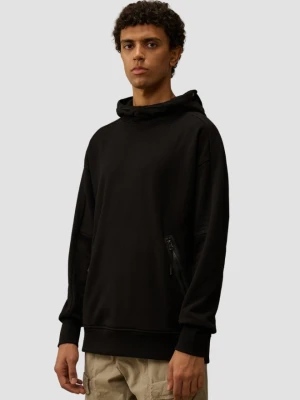 C.P. COMPANY Czarna męska bluza z kapturem Sweat Hooded, Rozmiar XXL