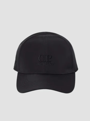 C.P. COMPANY Czarna męska czapka z daszkiem oraz goglami