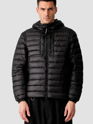 C.P. COMPANY Czarna męska kurtka puchowa MEDIUM JACKET, Rozmiar M