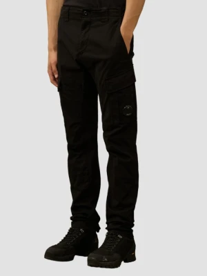 C.P. COMPANY Czarne męskie spodnie Cargo Pant, Rozmiar 50