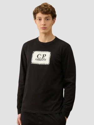 C.P. COMPANY Czarny męski longsleeve, Rozmiar L