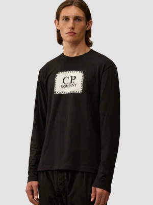 C.P. COMPANY Czarny męski longsleeve, Rozmiar M