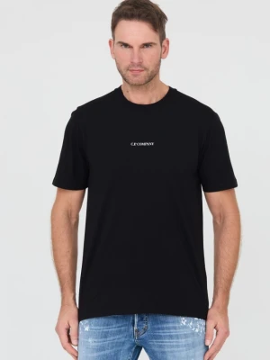 C.P. COMPANY Czarny męski t-shirt Short Sleeve, Rozmiar M
