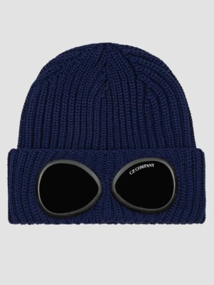 C.P. COMPANY Granatowa czapka Knit Cap