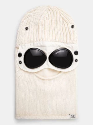 C.P. Company kominiarka wełniana Ski Mask kolor beżowy 17CMAC301A005509A