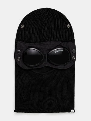 C.P. Company kominiarka wełniana Ski Mask kolor czarny 17CMAC301A005509A