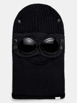 C.P. Company kominiarka wełniana Ski Mask kolor granatowy 17CMAC301A005509A