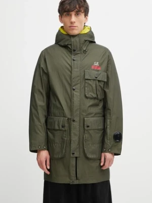 C.P. Company kurtka kolor zielony zimowa 19CMOW215A110411G