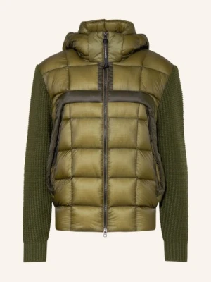 C.P. Company Kurtka Pikowana Z Mieszanki Materiałów gruen
