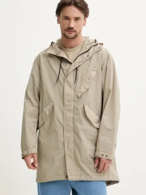 C.P. Company parka męska kolor beżowy przejściowa 18CMOW064A005991G