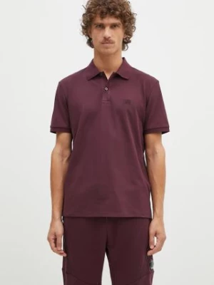 C.P. Company polo Stretch Piquet Logo Polo męski kolor fioletowy gładki 17CMPL065A005263W