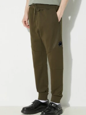 C.P. Company spodnie dresowe bawełniane Diagonal Raised Fleece