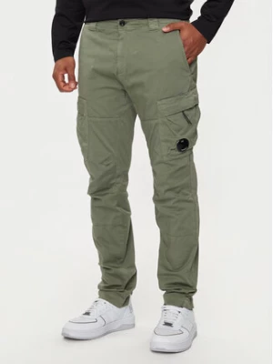 C.P. Company Spodnie materiałowe 16CMPA063A005694G Zielony Slim Fit
