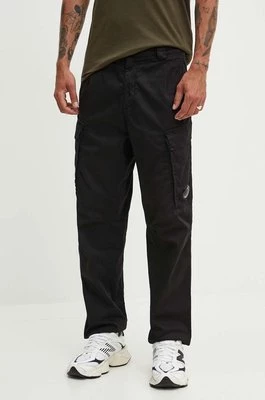 C.P. Company spodnie Stretch Sateen Loose Cargo męskie kolor czarny w fasonie cargo 16CMPA062A005694G