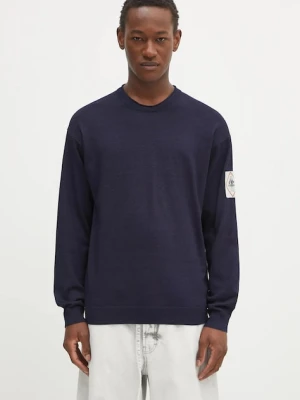 C.P. Company sweter bawełniany męski kolor granatowy lekki 18CMKN195A110330A