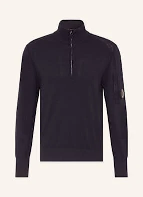 C.P. Company Sweter Typu Troyer blau