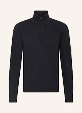 C.P. Company Sweter Typu Troyer blau