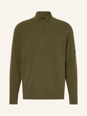 C.P. Company Sweter Typu Troyer gruen