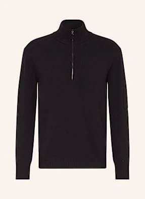 C.P. Company Sweter Typu Troyer schwarz