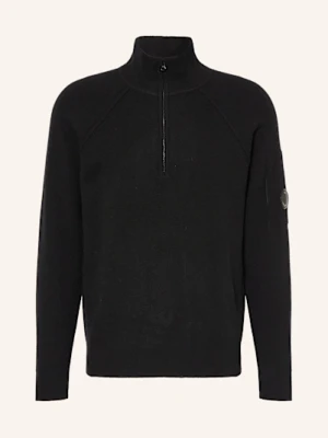C.P. Company Sweter Typu Troyer schwarz