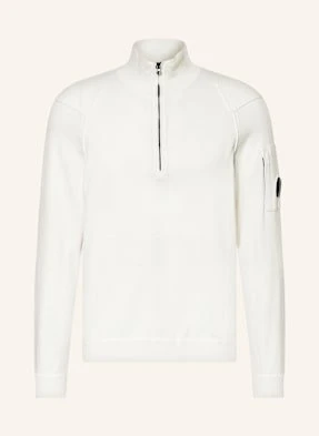 C.P. Company Sweter Typu Troyer weiss