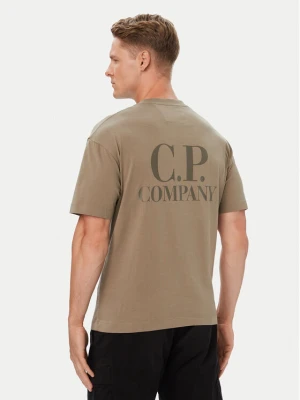 C.P. Company T-Shirt 21CMTS135A005100W Beżowy Regular Fit