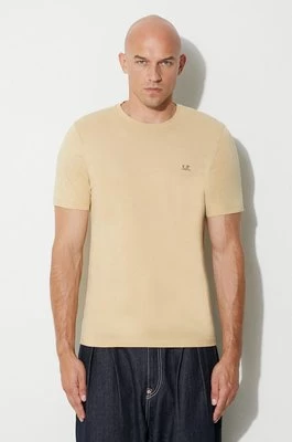 C.P. Company t-shirt bawełniany 30/1 JERSEY GOGGLE PRINT T-SHIRT kolor beżowy z nadrukiem 15CMTS044A005100W