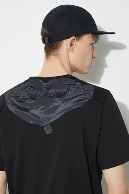 C.P. Company t-shirt bawełniany Jersey Goggle męski kolor czarny gładki 16CMTS044A005100W