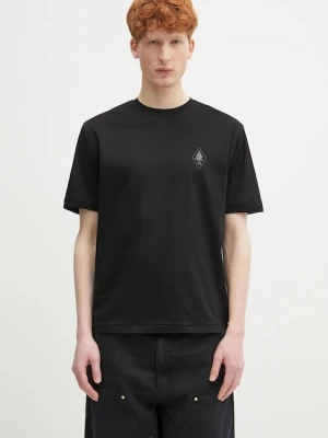 C.P. Company t-shirt bawełniany męski kolor czarny gładki 18CMTS256A110302W