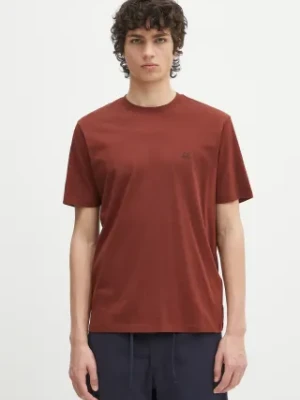 C.P. Company t-shirt bawełniany męski kolor pomarańczowy z nadrukiem 18CMTS030A005100W