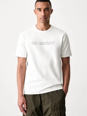 C.P. Company T-shirt męski bawełniany beżowy