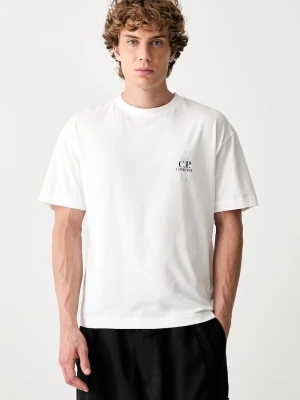 C.P. Company T-shirt męski bawełniany biały