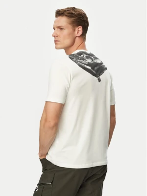 C.P. Company T-Shirt RCCMTS725A005100W Écru Regular Fit Kremowy