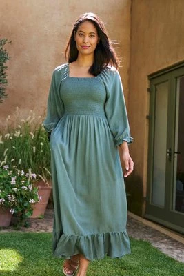 Cadiz damska sukienka z długim rękawem - Green Mountain Warehouse