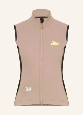 Café Du Cycliste Kamizelka Rowerowa Softshell Sibille braun CAFÉ DU CYCLISTE