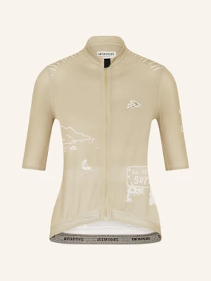 Café Du Cycliste Koszulka Kolarska Eze beige CAFÉ DU CYCLISTE