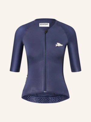 Café Du Cycliste Koszulka Kolarska Vinciane blau CAFÉ DU CYCLISTE