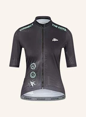 Café Du Cycliste Koszulka Rowerowa Fleurette grau CAFÉ DU CYCLISTE