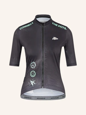 Café Du Cycliste Koszulka Rowerowa Fleurette grau CAFÉ DU CYCLISTE