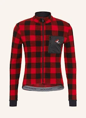 Café Du Cycliste Koszulka Rowerowa Z Polaru Solange rot CAFÉ DU CYCLISTE