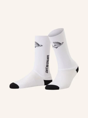 Café Du Cycliste Skarpety Rowerowe Aero weiss CAFÉ DU CYCLISTE
