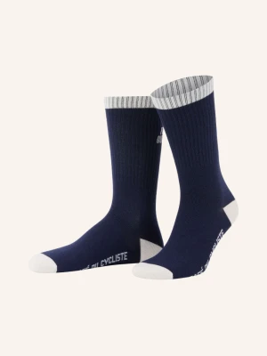 Café Du Cycliste Skarpety Rowerowe Motto blau