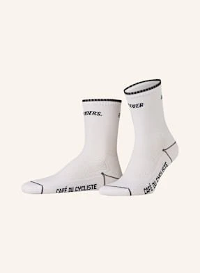 Café Du Cycliste Skarpety Rowerowe Motto Summer weiss CAFÉ DU CYCLISTE