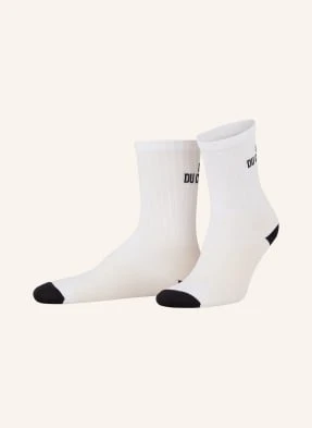 Café Du Cycliste Skarpety Rowerowe Solid weiss CAFÉ DU CYCLISTE
