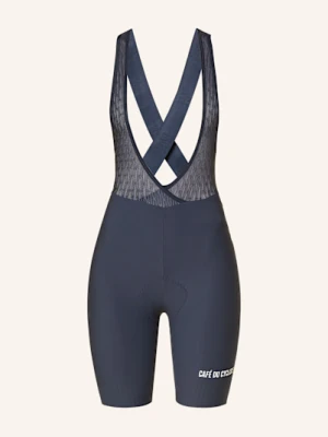 Café Du Cycliste Spodenki Kolarskie Graziella Z Szelkami I Wyściełaną Wkładką blau CAFÉ DU CYCLISTE
