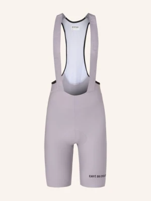 Café Du Cycliste Spodenki Kolarskie Z Szelkami I Wyściełaną Wkładką Marinette grau CAFÉ DU CYCLISTE