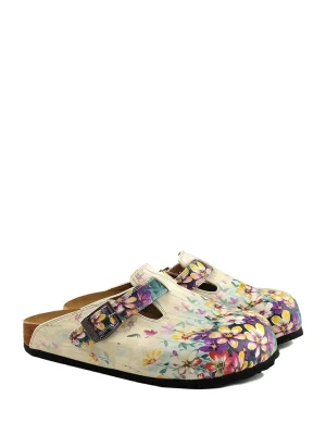 Calceo Chodaki w kolorze beżowym ze wzorem rozmiar: 37