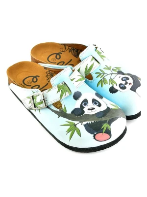 Calceo Chodaki w kolorze błękitnym ze wzorem rozmiar: 37