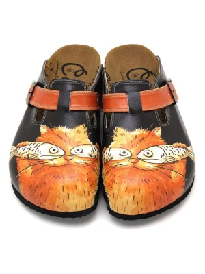 Calceo Chodaki w kolorze czarno-pomarańczowym rozmiar: 42